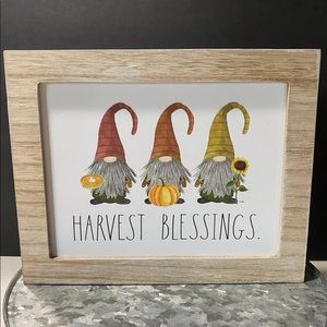 Rae Dunn Gnome Harvest Blessings